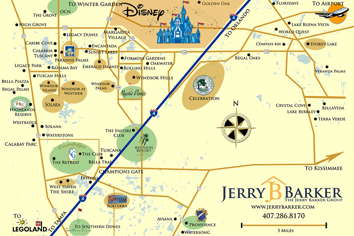 Orlando Vacation Home Resort Map