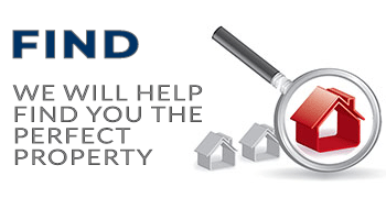 FIND. We will help you find the perfect property. 