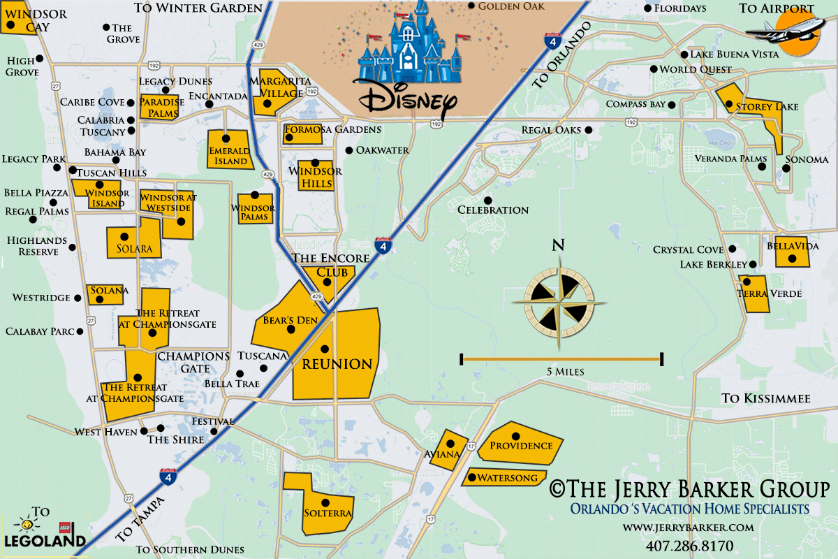 Orlando Vacation Resort Map