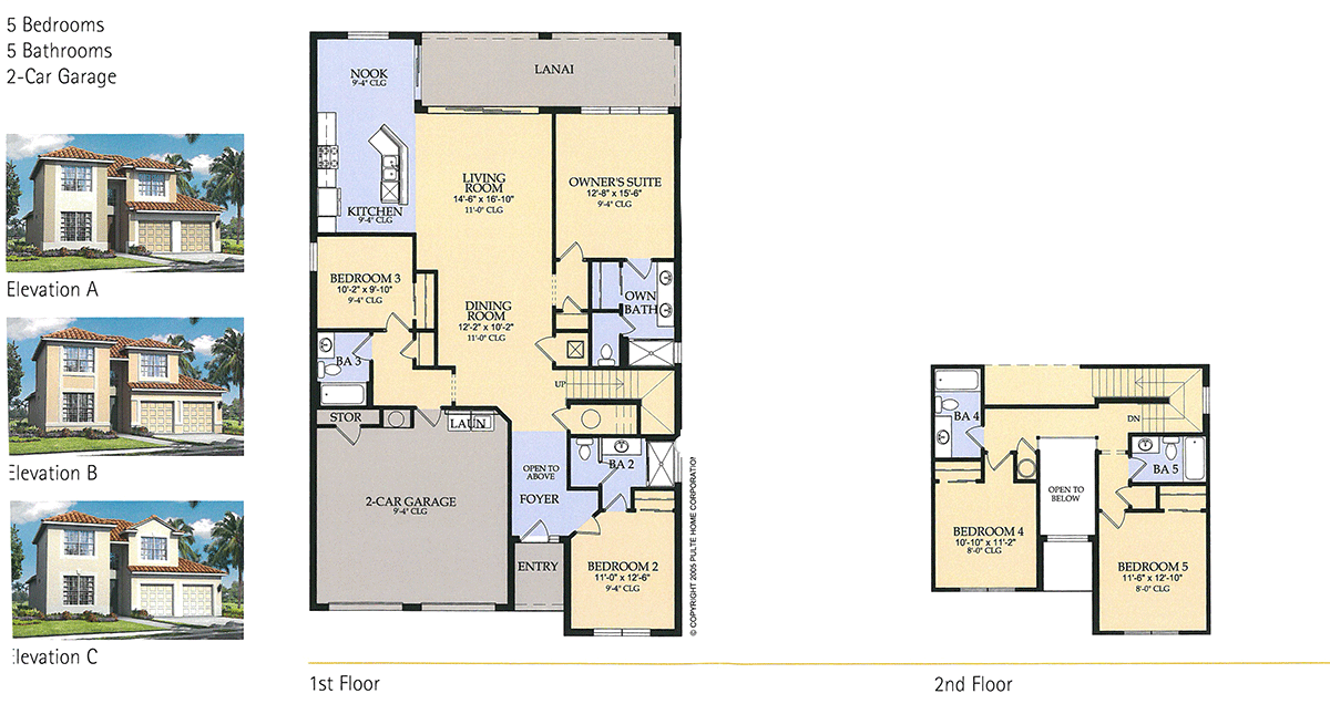 The Spencer II 5 Bedroom Floor Plan at Windsor Hills