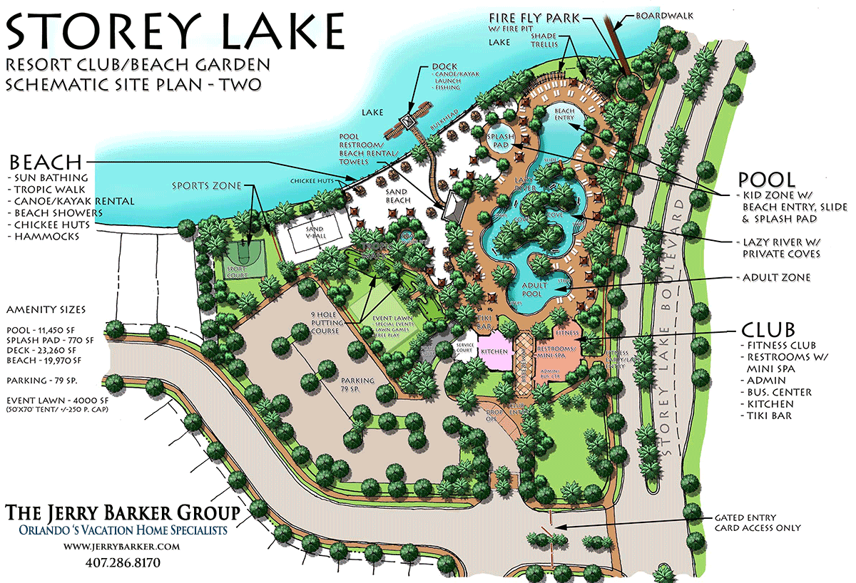 Storey Lake Amenity Map