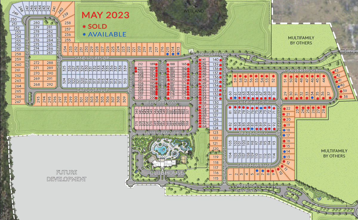 Windsor Cay Lot Map Update May - Windsor Cay Lot Map 052323 2