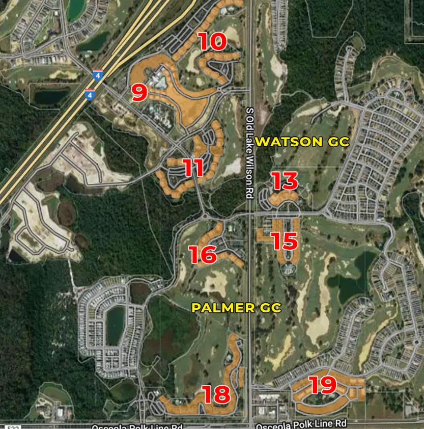 Condos for Sale in Reunion Resort Location Map