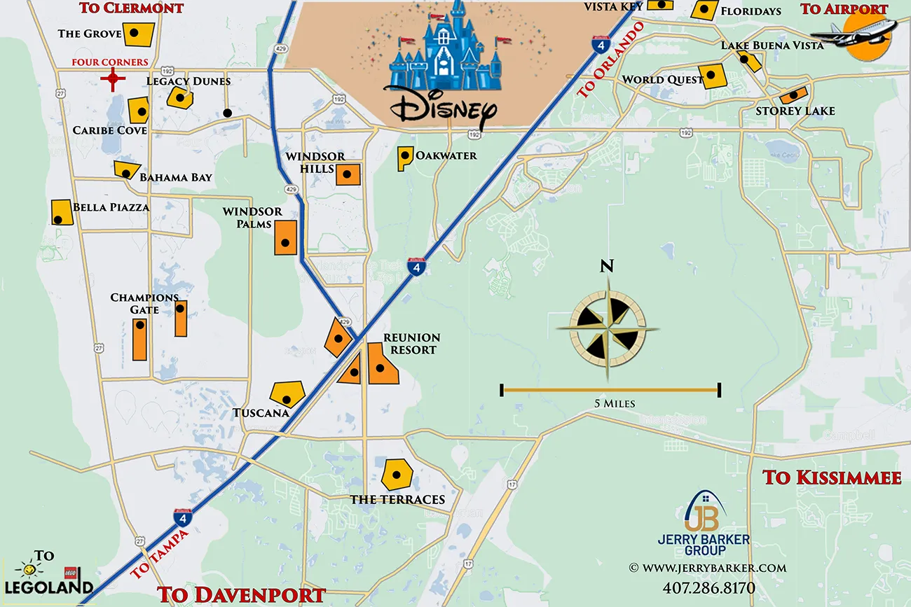 condos-April25 Orlando Short Term Rental Condo Map
