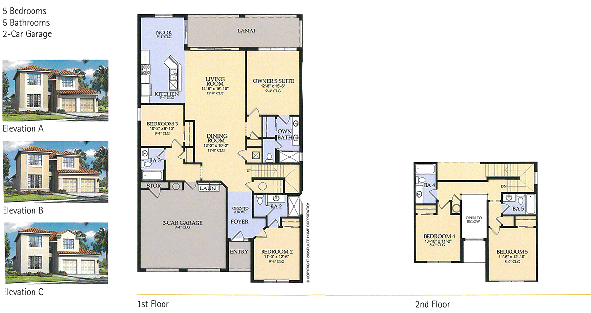 Spencer-2-Floor-Plan The Spencer II 5 Bedroom Floor Plan at Windsor Hills