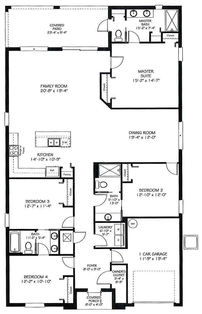 aruba-floor The Aruba Floor Plan at ChampionsGate Resort by Lennar