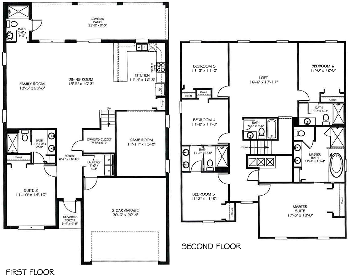 fiji-floor-plan The Fiji Floor Plan at ChampionsGate Resort by Lennar