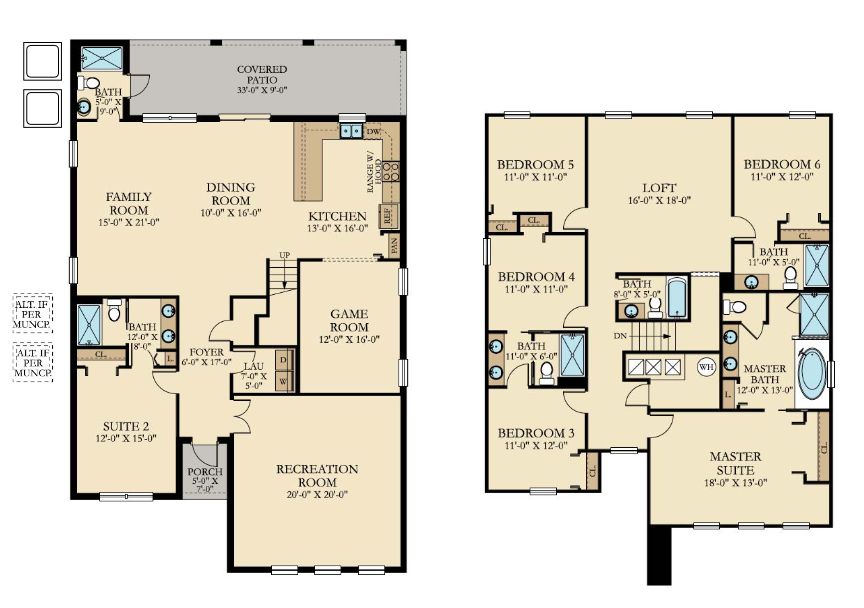 fiji-gatsby-floor-plan The Gatsby / Fiji Floor Plan by Lennar Homes