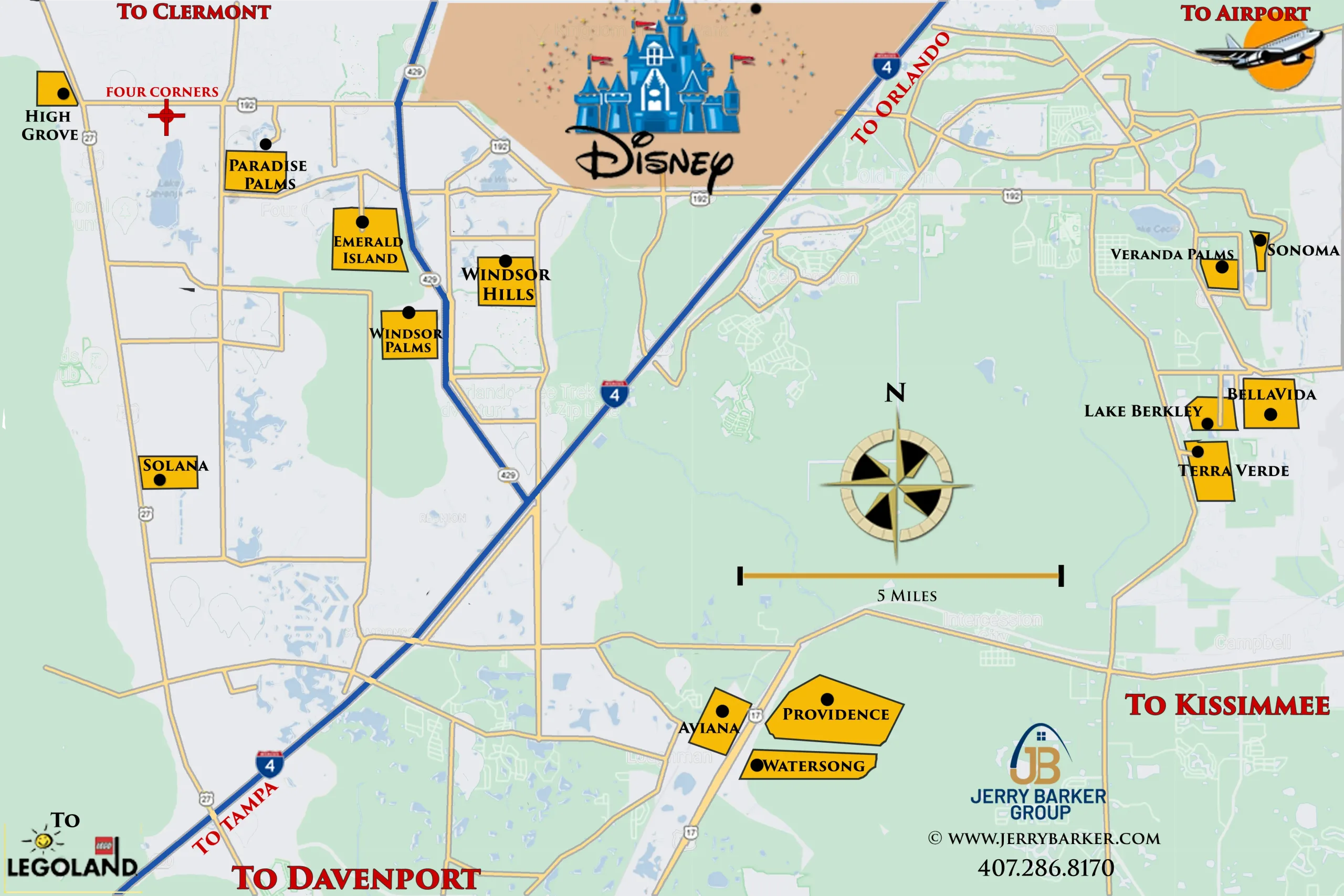 resort-map-classic Map of Classic Orlando Resorts