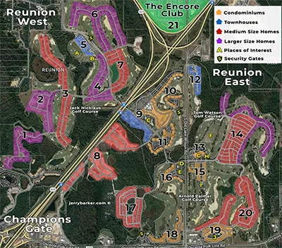 Reunion Village Property Map