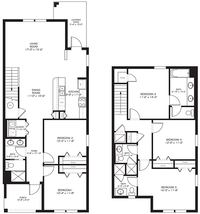 royal-floor The Royal Palm Townhouse Floor Plan at ChampionsGate Resort by Lennar