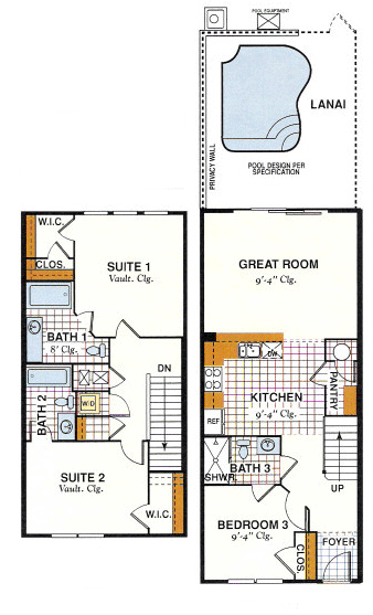 saddlebrookexterior Saddlebrook– 3 Bed Townhouse Floor Plan at Windsor Hills