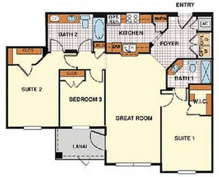 santa-cruz-condo-floor-plan Santa Cruz – 3 Bed Condo Floor Plan at Windsor Hills