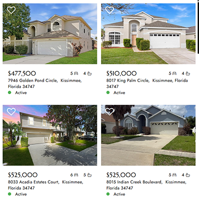 Search for Vacation Homes