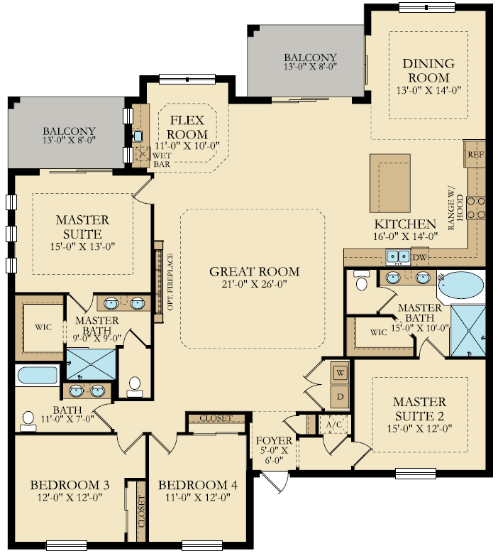 storey-lake-portofino-b The Portofino B Floor Plan and Storey Lake